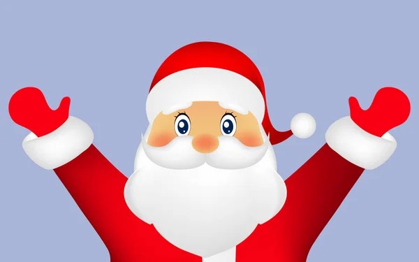 Santa Claus na bílém pozadí, vektor — Stockový vektor