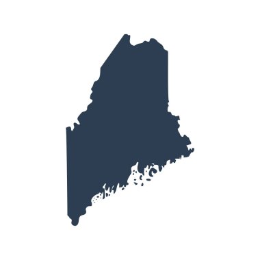 ABD devlet Maine vektör Haritası