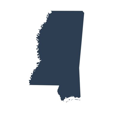 ABD devlet Mississippi Haritası