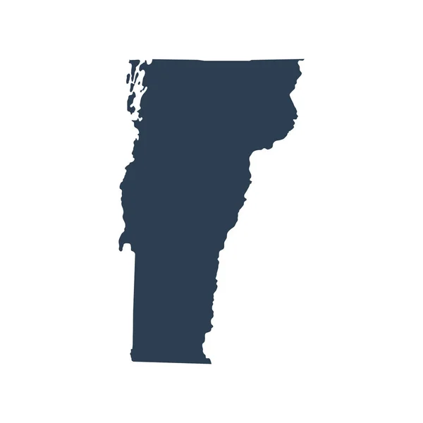 ABD devlet Vermont Haritası — Stok Vektör