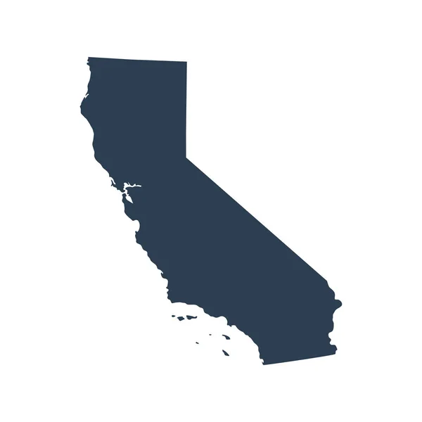 Az USA-ban Kalifornia állam térképén — Stock Vector