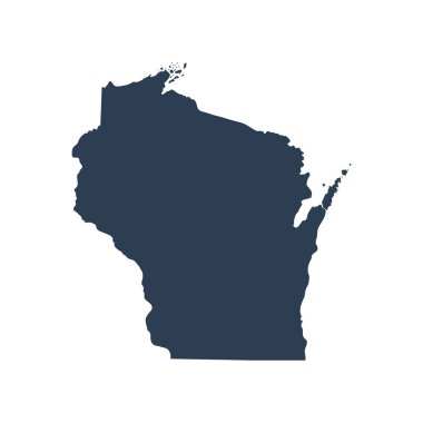 ABD devlet Wisconsin Haritası