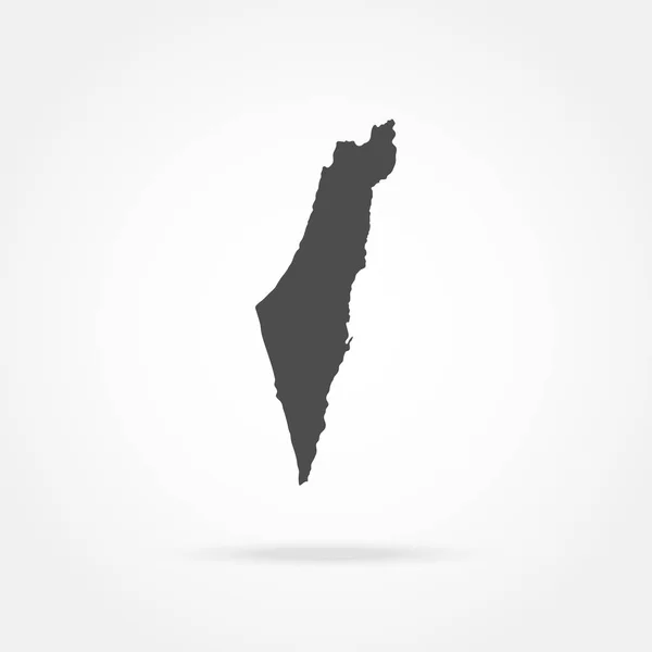 イスラエル共和国の地図 — ストックベクタ