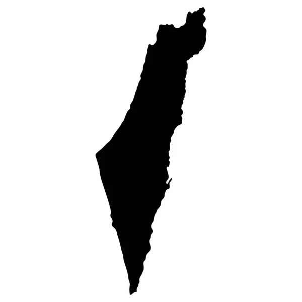 Mapa de Israel, vector de ilustración — Archivo Imágenes Vectoriales