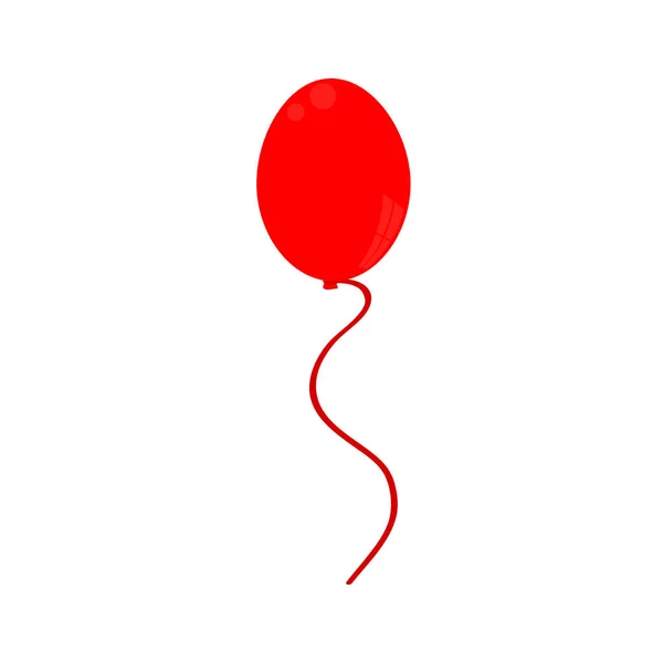 Icono globo rojo — Vector de stock