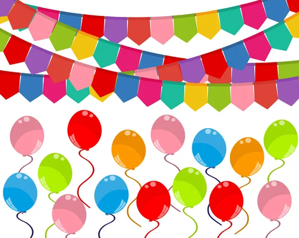 Carte de souhaits joyeux anniversaire — Image vectorielle