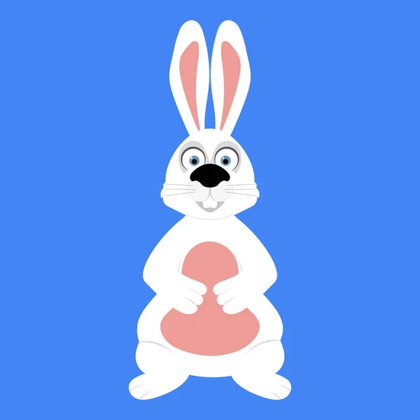 Funny easter rabbit — Stock Vector