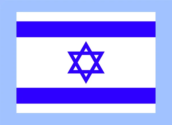 Official Israel flag — Stock Vector