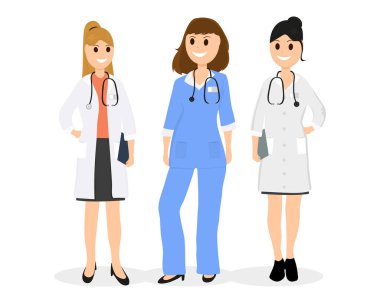 Kadın doktor grup