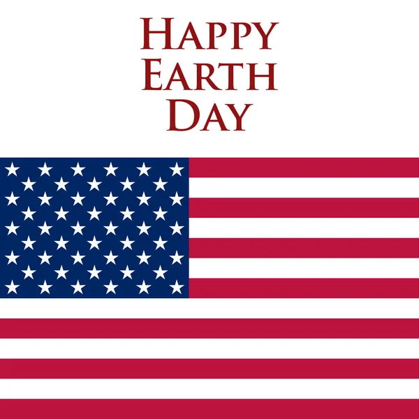 Día de la Tierra en los Estados Unidos — Archivo Imágenes Vectoriales