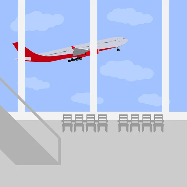 Icono del aeropuerto, ilustración vectorial. — Archivo Imágenes Vectoriales