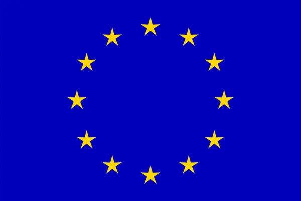 유럽 연합 국기, 벡터. 스톡 벡터