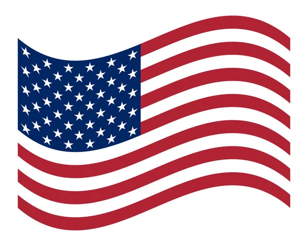 Amerikanische Flagge offizielles Symbol des Staates — Stockvektor