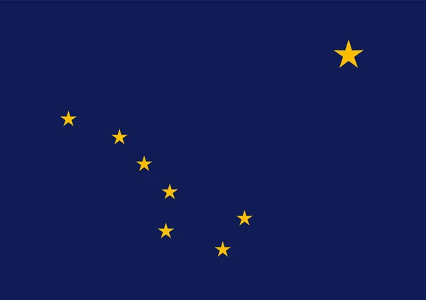 Flag of Alaska, vector illustration — Stock Vector