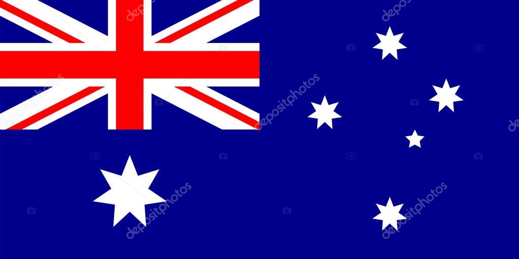 Australia flag vector illustration