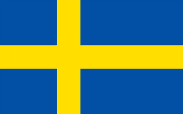 флаг Швеции, векторная иллюстрация