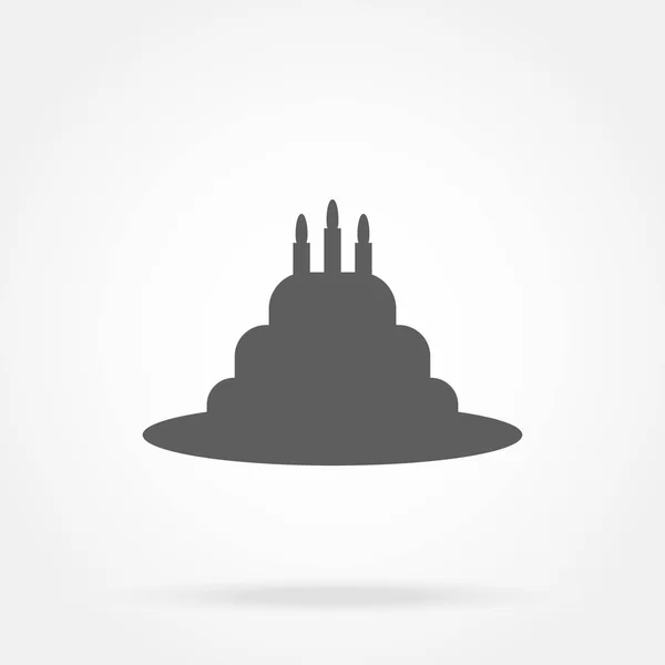Vettore icona torta — Vettoriale Stock