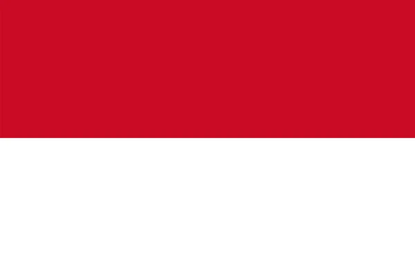 インドネシアの国旗ベクトルイラスト — ストックベクタ