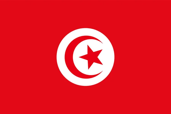 Flag of Tunisia — Stock Vector