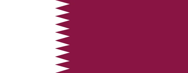 Vlag van qatar — Stockvector