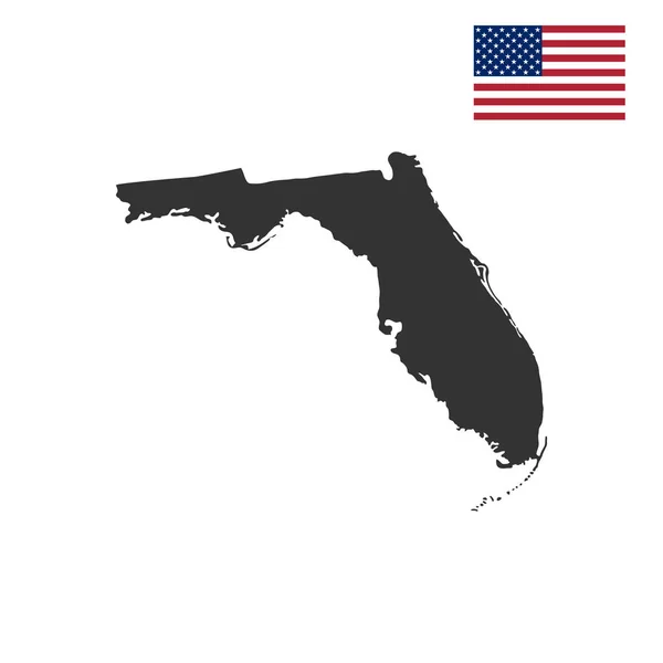 美国佛罗里达州州地图 — 图库矢量图片