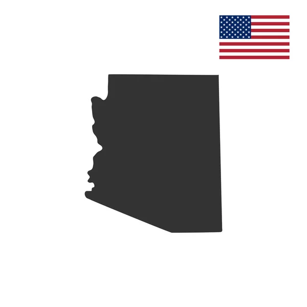 Mapa do estado americano do Arizona —  Vetores de Stock