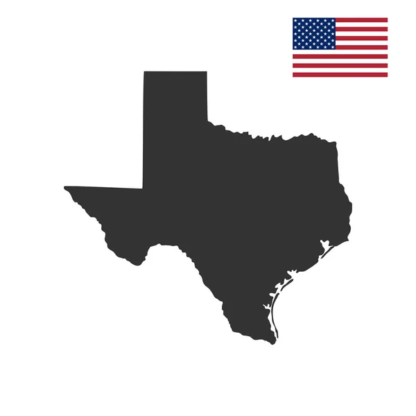 Mapa stanu USA Texas — Wektor stockowy