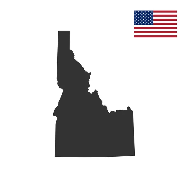 Мапа США штату Айдахо — стоковий вектор