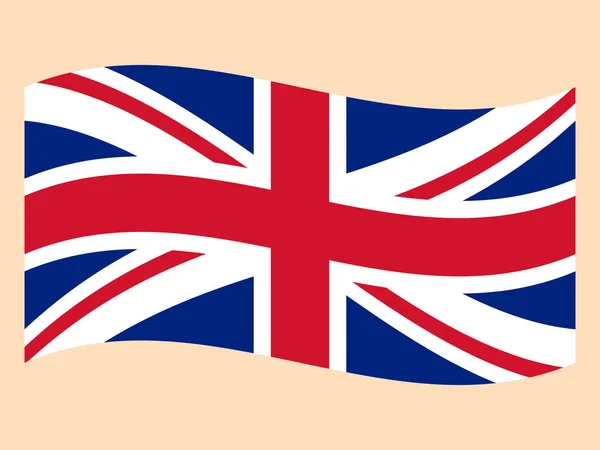 Flagge Großbritanniens — Stockvektor