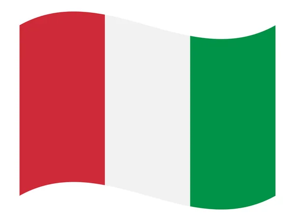 Italië vlag, vector illustratie. — Stockvector