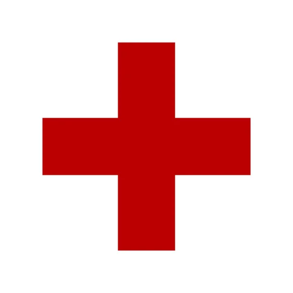 Symbol medicíny kříž — Stockový vektor