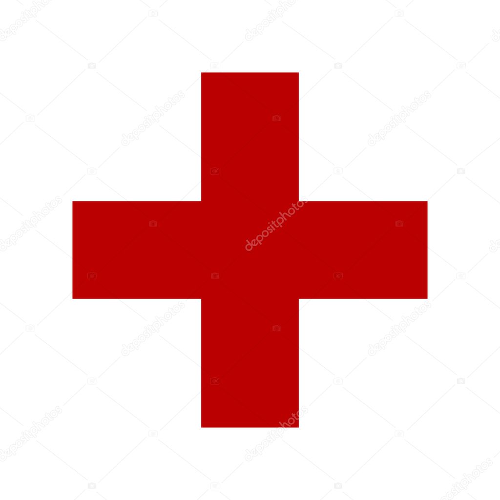 Symbol of medicine cross