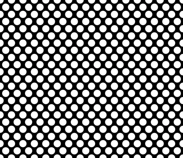 Polka dot Seamless pattern black background — Stock Vector