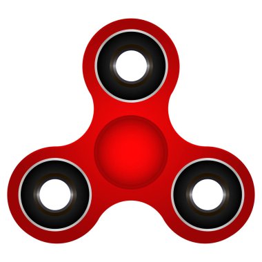 Kırmızı spinner, oyuncak için stres kaldırma, düz tasarım