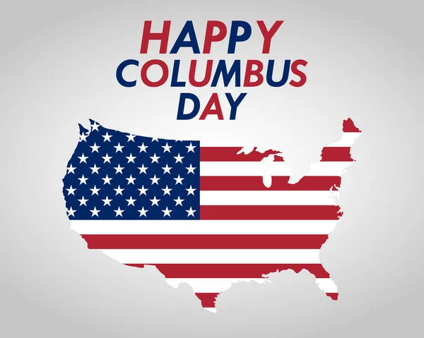 Vacaciones en los EE.UU. Día de Colón — Vector de stock