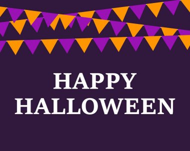 Cadılar Bayramın kutlu olsun bayraklı kartpostal