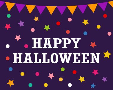 Cadılar Bayramın kutlu olsun bayraklı kartpostal