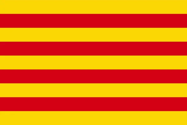 Bendera Catalunya - Stok Vektor
