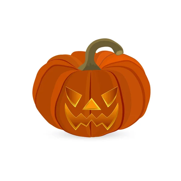 Zucca cattiva per Halloween. Jack Lanterna — Vettoriale Stock