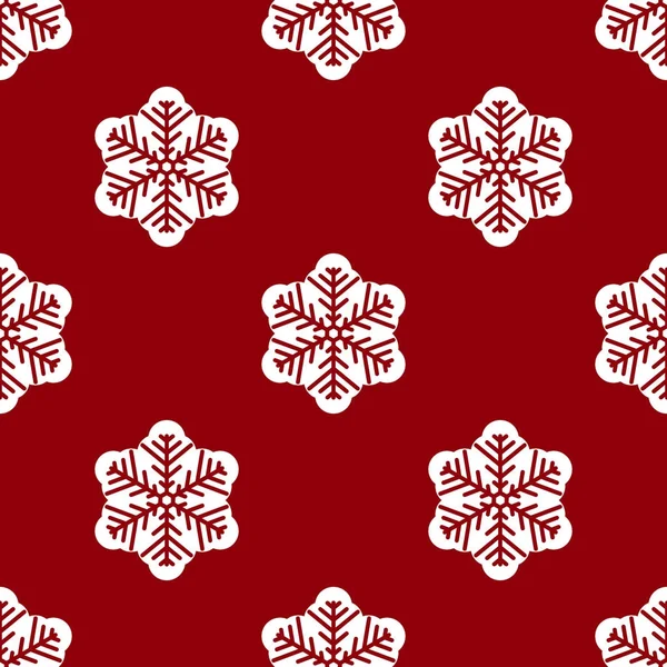 シームレスな白いクリスマス雪 — ストックベクタ