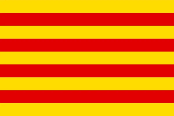 Bandera de Cataluña — Vector de stock