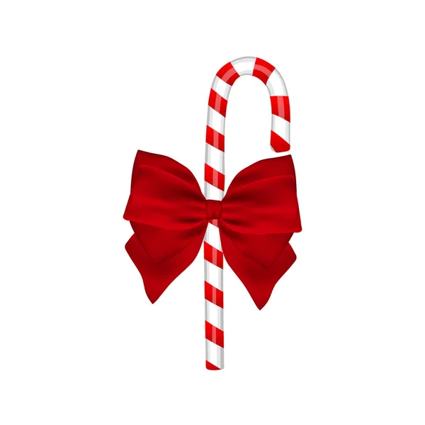 弓で伝統的なクリスマスのお菓子 — ストックベクタ