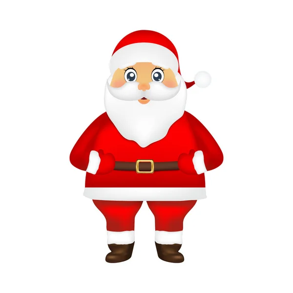Santa claus na bílém pozadí — Stockový vektor