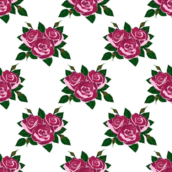 Fondos de pantalla sin costuras rosas rosadas — Vector de stock