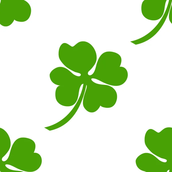 Seamless background, Irish clover — Stock Vector