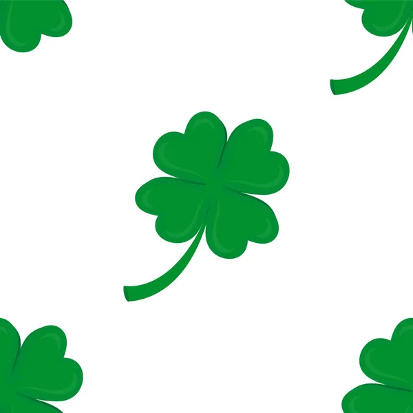 Seamless background, Irish clover — Stock Vector