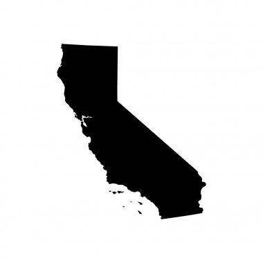 ABD'nin california eyaletinde Haritası 