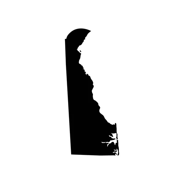 Mapa do estado americano de Delaware — Vetor de Stock