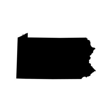 ABD'nin pennsylvania eyalet Haritası 