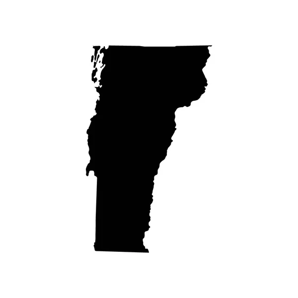美国佛蒙特州的地图 — 图库矢量图片